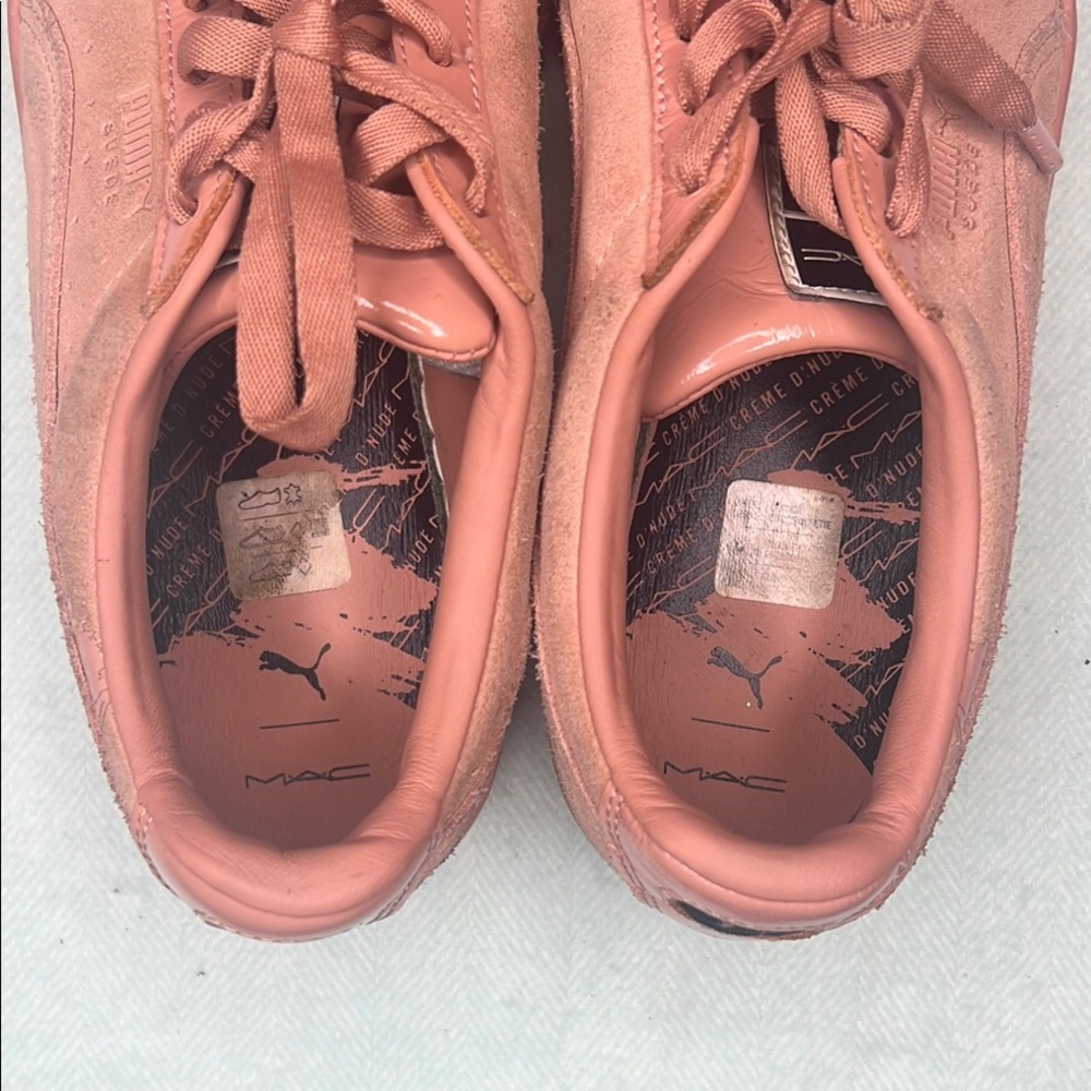 💄 Puma Limited Edition MAC collaboration Women's Pink Sneakers Size 9 - Picture 7 of 15